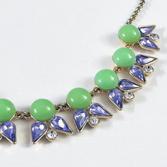 J. Crew Mint & Lavender Statement Necklace - Picture 7 of 8